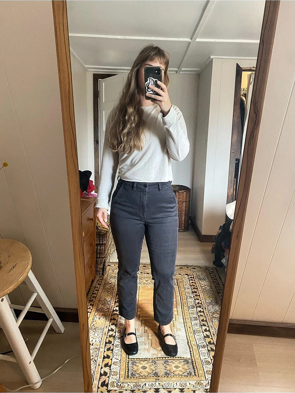 Everlane The Way-High Gardener Cropped Jean Black Pants Size 8